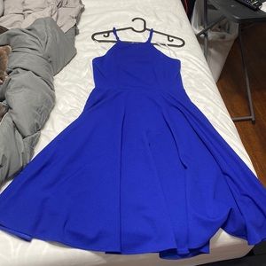 Irresistible Charm Royal Blue Midi Dress